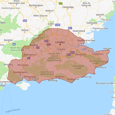 Areas covered